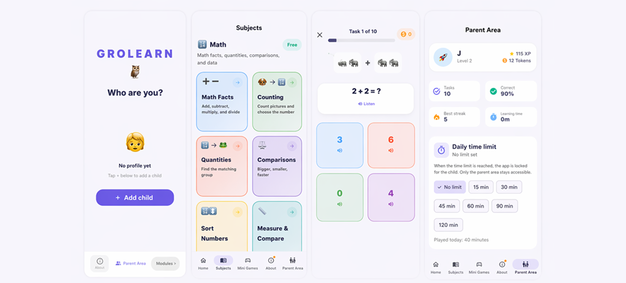 Topic And Parental Control Screen